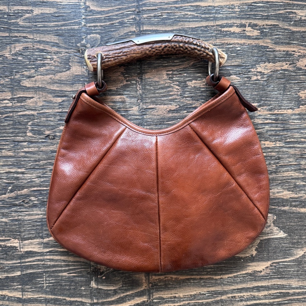 Yves Saint Laurent Tan Leather Mombasa Mini Bag - Picture 2 of 14